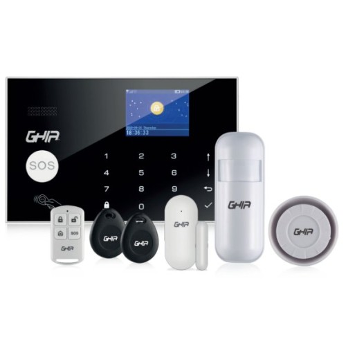 Kit de Alarma Integral Smarthome GHIA GAL-007 - Panel Táctil a Color con Wi-Fi