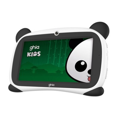 Tablet GHIA Panda GPND133 - 7" - A133 Quad Core - 4GB - 64GB - Android - Cámara 0.3MP/2MP - Blanco con Ojos Verdes - GPND133V4