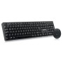 Kit de Teclado y Mouse GHIA GT5000 - Inalámbrico - USB - Español - Negro - GT5000