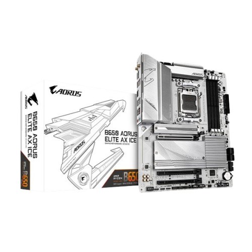 Tarjeta Madre Gigabyte B650 AORUS ELITE AX ICE - Socket AM5 - DDR5 - Wi-Fi 6E