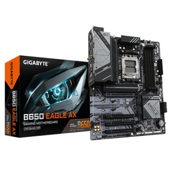 Tarjeta Madre Gigabyte B650 EAGLE AX - Socket AM5 - 4x DDR5 - 4400/6200/7600 MHz - HDMI - DisplayPort - USB - ATX - B650 EAGLE AX