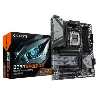 Tarjeta Madre Gigabyte B650 EAGLE AX - Socket AM5 - 4x DDR5 - 4400/6200/7600 MHz - HDMI - DisplayPort - USB - ATX - B650 EAGLE AX