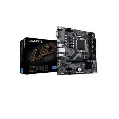 Tarjeta Madre Gigabyte B760M H - Socket LGA 1700 - 2x DDR5 - 4000/6000(0C)/8000(0C)MT/s - HDMI - Micro ATX - B760M H