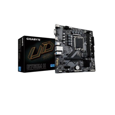Tarjeta Madre Gigabyte B760M H - Socket LGA 1700 - 2x DDR5 - 4000/6000(0C)/8000(0C)MT/s - HDMI - Micro ATX - B760M H