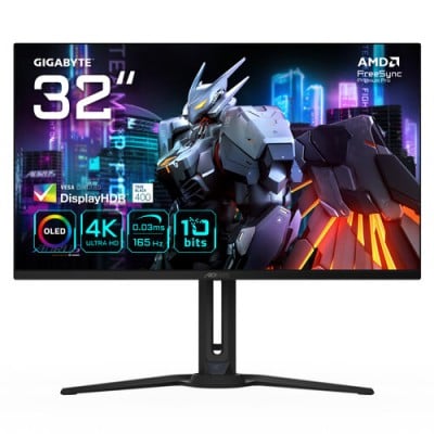 Monitor Gamer Gigabyte AORUS FO32U - 31.5" - 4K UHD - 165Hz - HDMI - DisplayPort - AORUS FO32U SA1