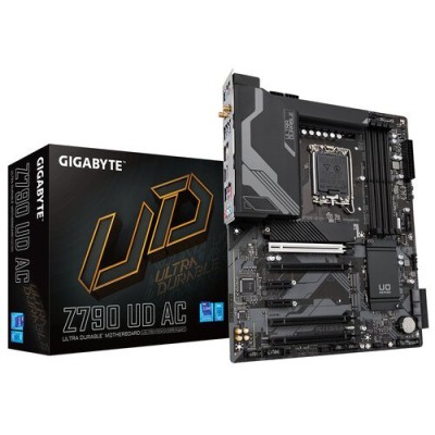 Tarjeta Madre Gigabyte Z790 UD AC - Socket 1700 - 4x DDR5 - 4000/4800/7600(O.C.)MHz - HDMI - DisplayPort - USB 2.0/3.2 - ATX - Z790 UD AC