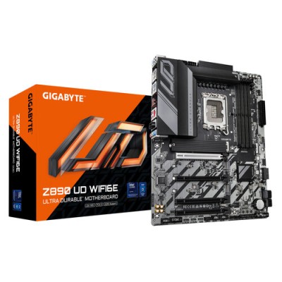 Tarjeta Madre Gigabyte Z890 UD WIFI6E - LGA1851 - 4x DDR5 - 5600/6400/9200(O.C)MHz - DisplayPort - USB - ATX - Z890 UD WIFI6E
