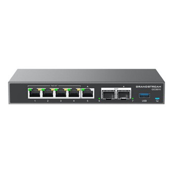 Switch Grandstream Networks GCC6010 - Gigabit Ethernet - 5 Puertos - Soporta 4 PoE - 2 SFP - Gestionado - GCC6010