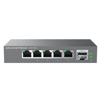 Switch Grandstream Networks GWN7700M - Gigabit Ethernet - 5 Puertos - 1 SFP - No Gestionado - GWN7700M