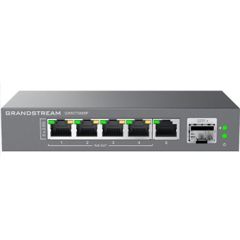 Switch Grandstream GWN7700MP - 4 Puertos PoE Gigabit Ethernet + 1 SFP+