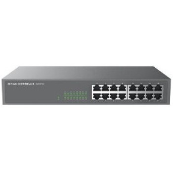 Switch Grandstream Networks GWN7702P - Gigabit Ethernet - 16 Puertos - Soporta 8 PoE+ - No Gestionado - GWN7702P
