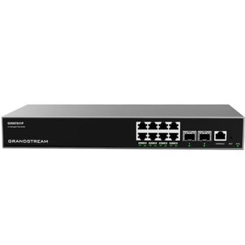 Switch Grandstream GWN7811P - Gigabit Ethernet - 8 Puertos PoE+ - 2 SFP+ - Administrable - GWN7811P