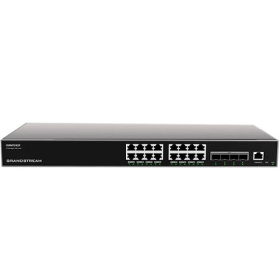 Switch Grandstream GWN7812P - Gigabit Ethernet - 16 Puertos PoE+ - 4 SFP+ - Administrable - GWN7812P Switch Grandstream GWN7812P - Gigabit Ethernet - 16 Puertos PoE+ - 4 SFP+ - Administrable - GWN7812P