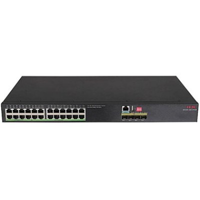 Switch H3C IE4320-28S-HPWR - Gigabit Ethernet - 24 Puertos - Soporta 16 PoE+ - 8 PoE++ - 4 SFP+ - No Gestionado - 9801A2DK