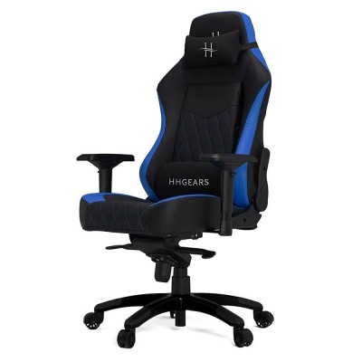 Silla Gamer HHGEARS XL-800 - Soporta 150Kg - Negro con Azul - XL800_BBL