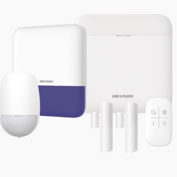 Kit de Alarma Hikvision AX Pro con Hub, Sensor PIR, 2 Contactos Magnéticos y Sirena - AXPRO-KIT