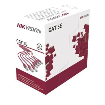 Bobina Hikvision DS-1LN5E-S-100 - Cat5e - 100M - 24AWG - Blanco - DS-1LN5E-S-100 Bobina Hikvision DS-1LN5E-S-100 - Cat5e - 100M - 24AWG - Blanco - DS-1LN5E-S-100