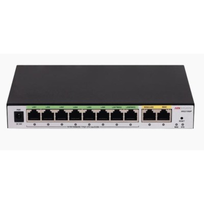 Router HIKVISION DS-3WG210GP-SI - Gigabit Ethernet - 8 PoE+ - 2 WAN  - DS-3WG210GP-SI