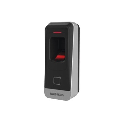 Lector Esclavo HIKVISION DS-K1201A-MF - Tarjetas MIFARE - Huella Digital - RS-485 - IP65 - DS-K1201A-MF