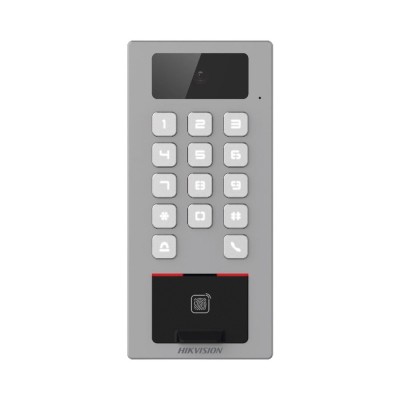 Lector Biométrico HIKVISION DS-K1T502DBFWX-C - 2MP - Huella - Tarjeta - Código - App HikConnect - Wi-Fi - DS-K1T502DBFWX-C