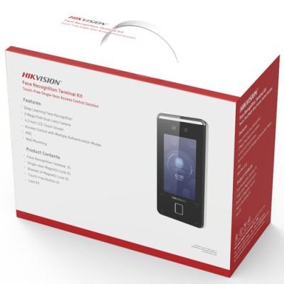Kit Control de Acceso Hikvision DS-KAS541 - Reconocimiento Facial - Huellas - Tarjetas MIFARE  - DS-KAS541
