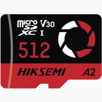 Memoria MicroSDXC Hikvision 512GB Clase 10 U3 V30 - HS-TF-E3/512G