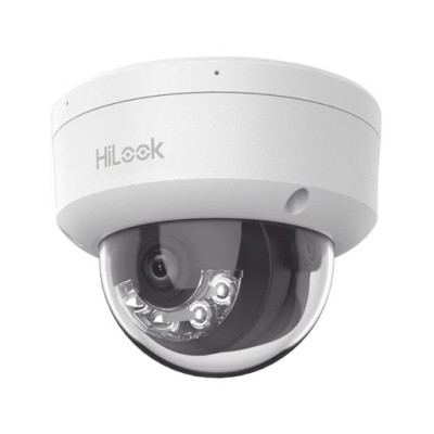 Cámara IP HiLook IPC-D120HA-U - 2MP - Domo - Lente 2.8mm - IR 30M - Micrófono Integrado - Ethernet - IPC-D120HA-U