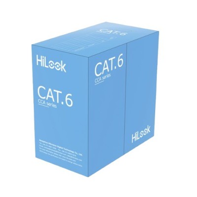 Bobina HiLook NC-1LN6UU/CCA - Cat6 - 305m - 24 AWG  - NC-1LN6UU/CCA