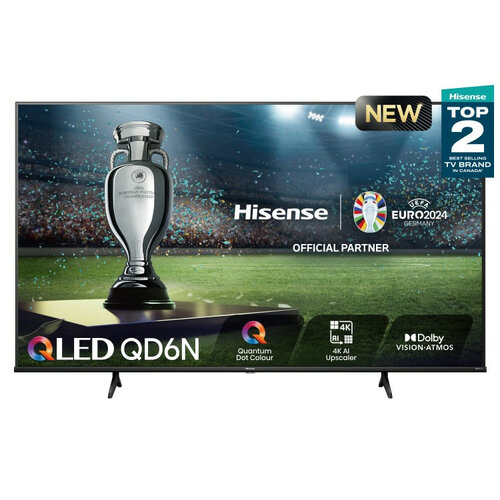 Smart TV Hisense 75 pulgadas QLED 4K Ultra HD Google TV Modelo 75QD6N