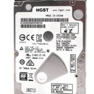 Disco Duro Hitachi CINEMASTAR Z5K500 - 2.5" - 500GB - SATA - HCC545050A7E630