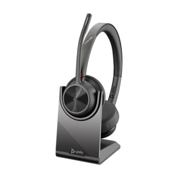 Diadema Poly Voyager 4320 - Inalámbrico - USB-A - Micrófono - Adaptador BT700 - Soporte de carga - Certificado para Microsoft Teams - 77Z00AA
