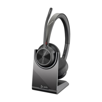 Diadema Poly Voyager 4320 - Inalámbrico - USB-A - Micrófono - Adaptador BT700 - Soporte de carga - Certificado para Microsoft Teams - 77Z00AA