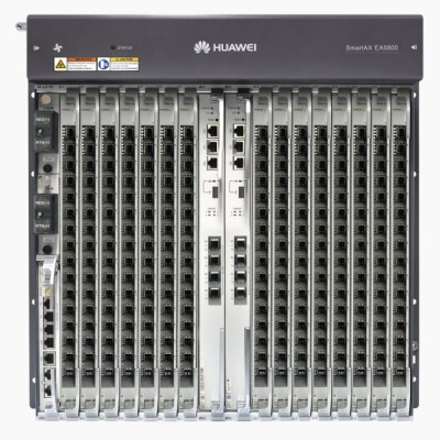 Unidad de Red Óptica HuaweI EA5800-X15 - OLT GPON Carrier Class - 1 Tarjeta de 16 Puertos GPON - 15 Ranuras - 2 Fuentes de Alimentación DC - EA5800-X15