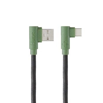 Cable USB Hune Hiedra USB-A a USB-C 1.2 metros Verde Modelo AT-ACC-CA-317BOS