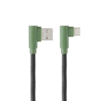 Cable USB Hune Hiedra - USB-A a USB-C - 1.2m - Verde - AT-ACC-CA-317BOS