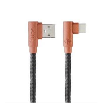 Cable USB Hune Hiedra USB-A a USB-C 1.2m Color Corteza Modelo AT-ACC-CA-317COR
