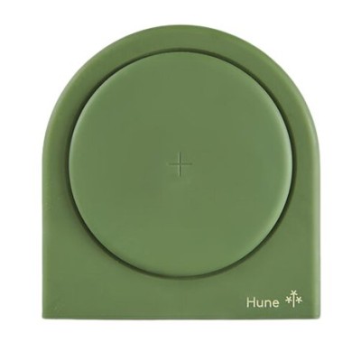 Cargador Inalámbrico Hune Hoja - 10W - Verde - AT-ACC-WI-001BOS