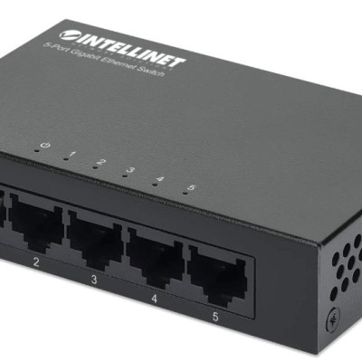 Switch Intellinet 530378 - Gigabit Ethernet - 5 Puertos - No Gestionado - 530378