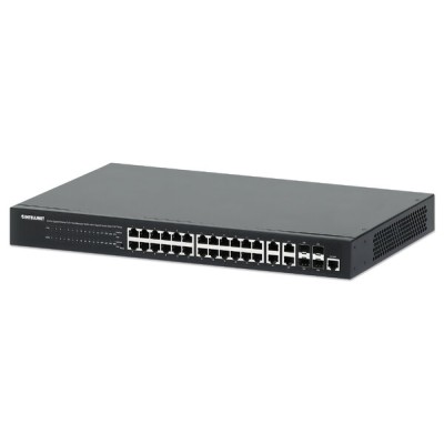 Switch Intellinet 561426 - Gigabit - 24 Puertos PoE - 4 SFP - Gestionado - 561426