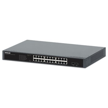 Switch Intellinet 561907 - 24 Puertos PoE+ - Gigabit - 2 Puertos SFP - No Gestionado - 561907