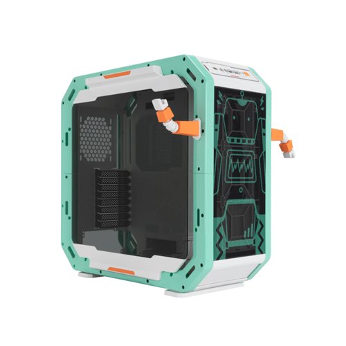 Gabinete Gamer In Win Monsters A Robert - Media Torre - Compatible ATX/Micro-ATX/Mini-ITX/E-ATX - Panel Lateral Acrílico