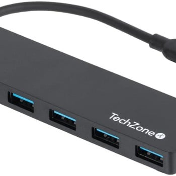 Hub USB TechZone Connect - 4 Puertos USB 3.0 - Modelo TZACHB01