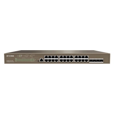 Switch IPCom G5328P-24-410W - Gigabit Ethernet - 24 Puertos PoE - 4 SFP - Gestionado - G5328P-24-410W