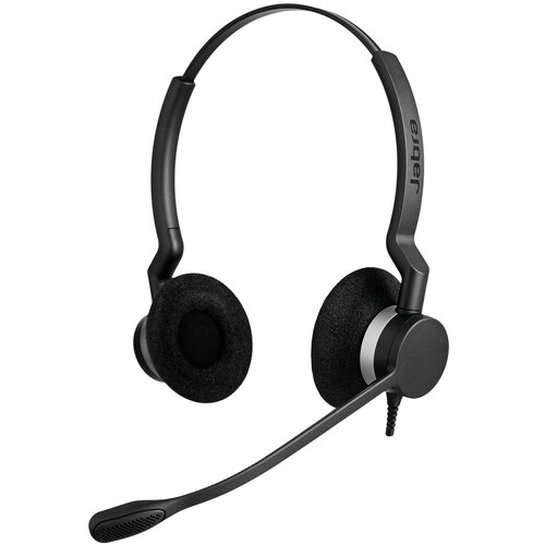 Diadema Jabra Biz 2300 QD Duo - Auricular Supraaural con Micrófono Boom - Modelo 2309-820-104