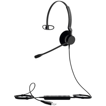 Diadema Jabra Biz 2300 USB UC Mono - Alámbrico - USB - Micrófono - 2393-829-109