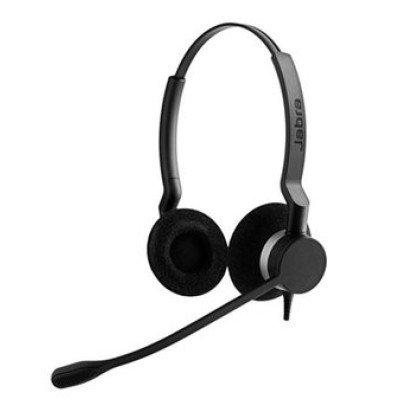 Audífonos Jabra Biz 2300 USB UC Duo - Alámbrico - Diadema - Negro - 2399-829-109
