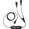 Cable de audio Jabra Link 265 - USB/QD - Negro - 265-09 Cable de audio Jabra Link 265 - USB/QD - Negro - 265-09