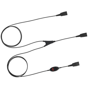 Cable de supervisor Jabra Cord-Supervisory - QD - 2x QD - Negro - 8800-02-01