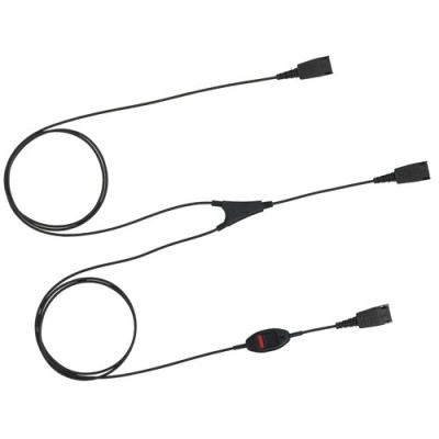 Cable de supervisor Jabra Cord-Supervisory - QD - 2x QD - Negro - 8800-02-01