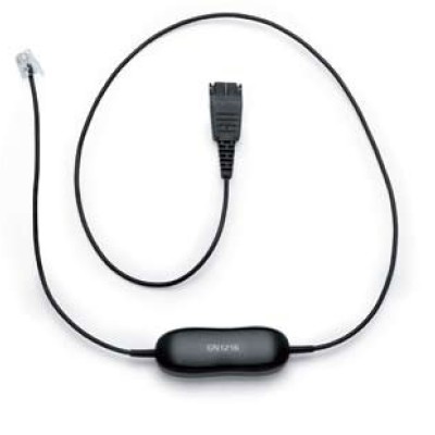 Cable para Audifonos Jabra Gn1216 - RJ-9 Macho a QD Macho - Jabra Gn 2000/Gn2000/Biz 2400/2400 3in1/Gn2000 - 88001-03